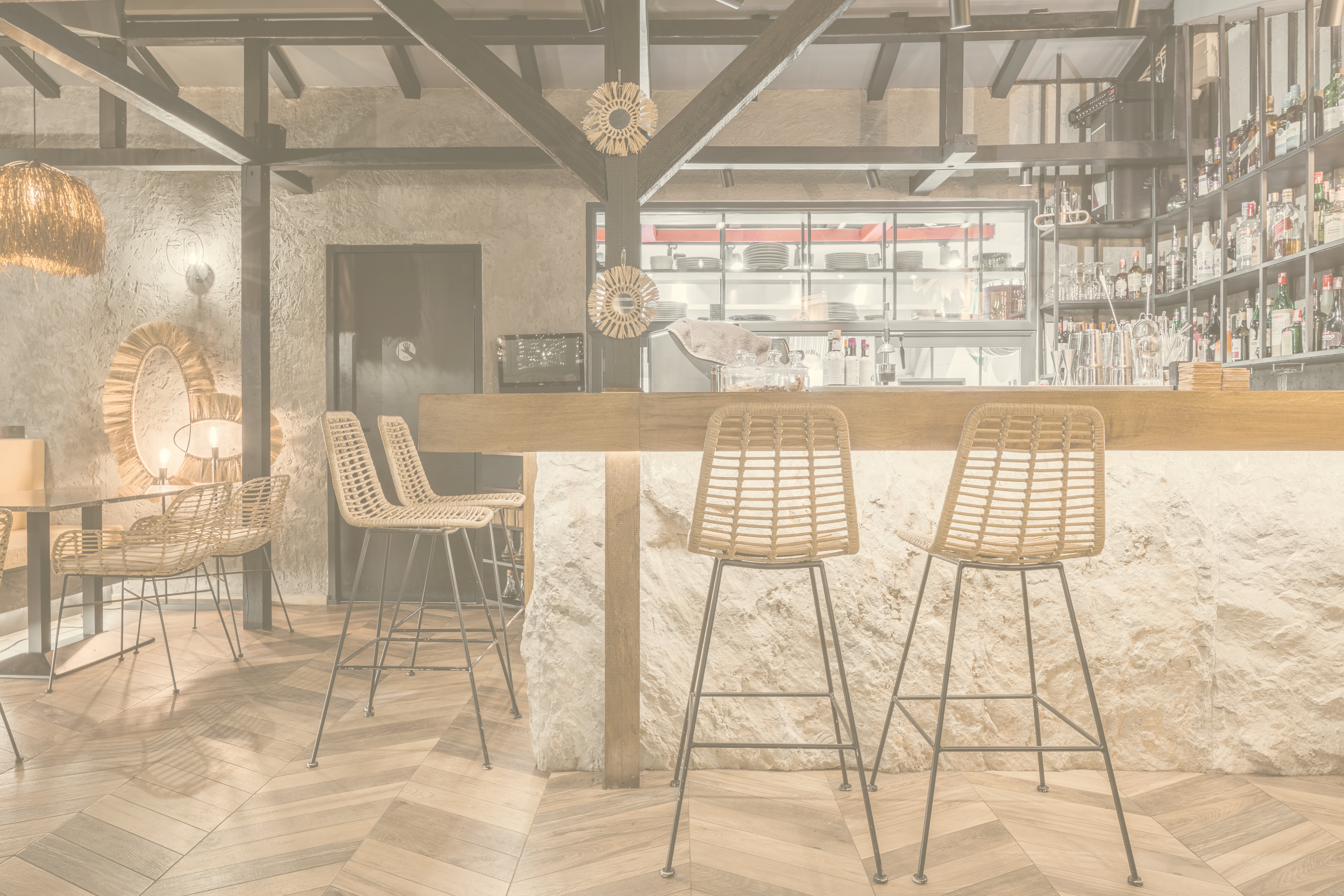 Tintin Cocktail Bar — render